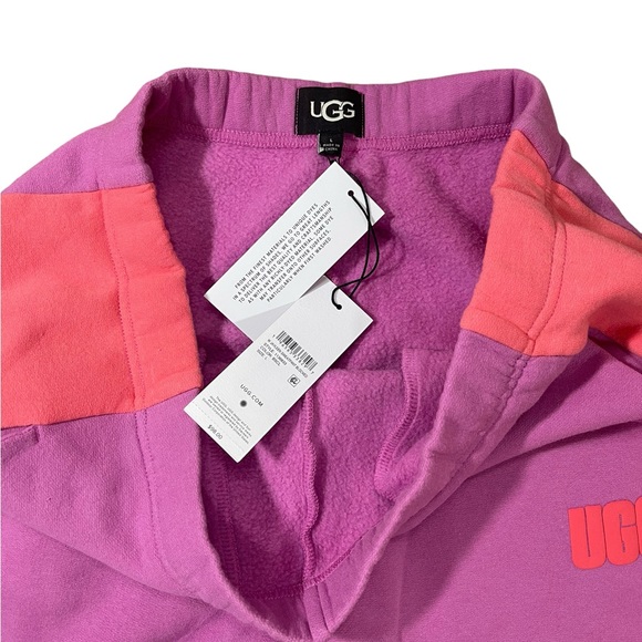 ⚡️SOLD⚡️UGG Jayleen Color Blocked Sweatpant Purple Brushed Fleece Cotton Pant - Picture 6 of 14